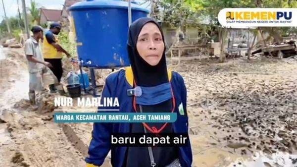Distribusi Air Bersih di Aceh Tamiang Pulih Pascabanjir, Warga Lega