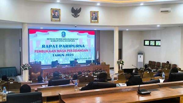 Masa sidang I DPRK Jayapura Tahun 2025 Dibuka