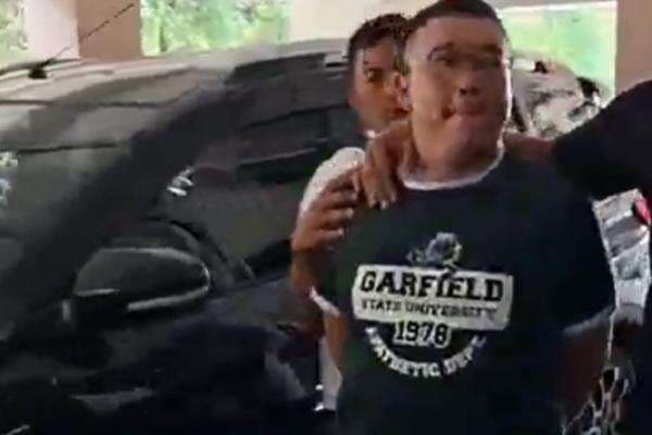 Tangan Terborgol, Samuel Terduga Pelaku Pengusiran Nenek Elina Pilih Bungkam