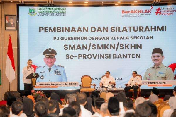 Tak Monoton Sistem Pengajaran, Pj Gubernur Banten A Damenta Kumpulkan Semua Kepala Sekolah