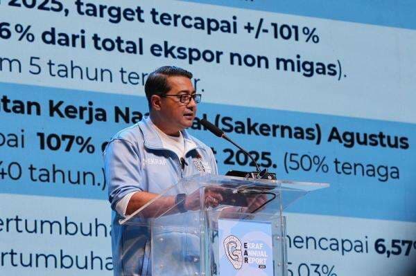 Jadi Mesin Pertumbuhan, Menteri Ekraf Ungkap Penyerapan 27,4 Juta Pekerja Sepanjang 2025