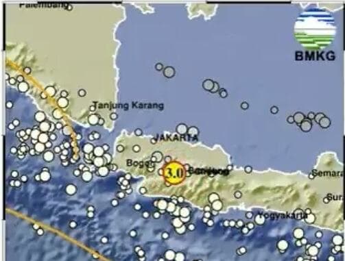 Gempa M3 Guncang Cianjur, Pusatnya di Darat