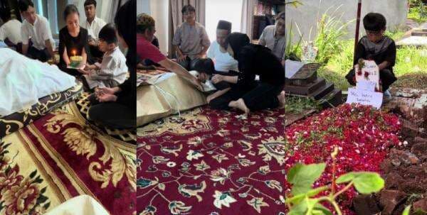 Viral, Anak Ini Tiup Lilin Ulang Tahun di Depan Jenazah sang Ayah untuk Terakhir Kalinya