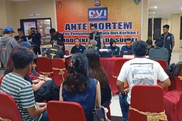 DVI Polda Sulsel Ambil DNA Keluarga Korban Kecelakaan Pesawat ATR 42-500