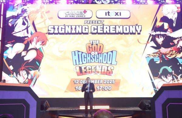 Hary Tanoesoedibjo Semringah Saksikan Peluncuran The God of Highschool: Legends