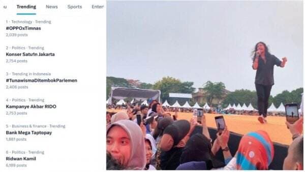 Animo Masyarakat Besar, Konser Satu1n Jakarta Jadi Trending Topic