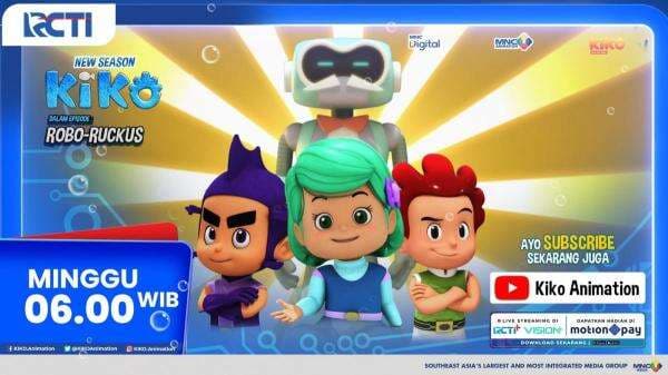 Kiko Season 4 Eps Robo-Ruckus, Minggu, 6 April 2025, Pukul 06.00 Pagi di RCTI Petualangan Baru Kota Asri