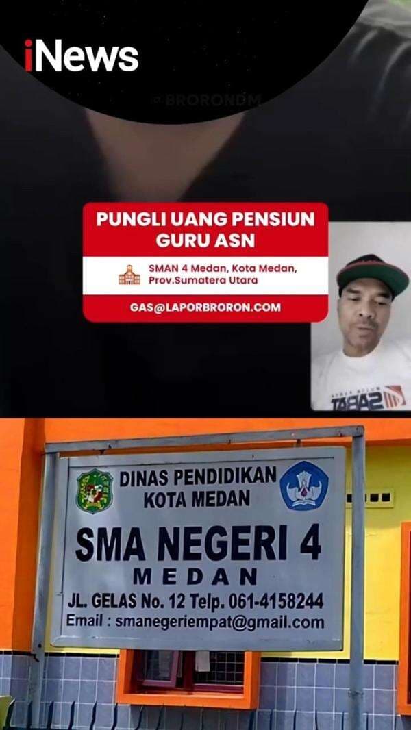 Viral Siswa SMA 4 Medan Dipungut Biaya Rp50.000 untuk Pensiun Guru