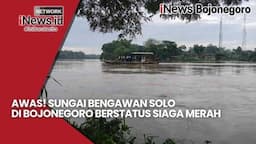 Awas! Sungai Bengawan Solo di Bojonegoro Siaga Merah