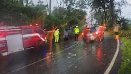 Gegara Hujan Disertai Angin, Pohon Sengon di Ambarawa Tumbang-Timpa Mobil