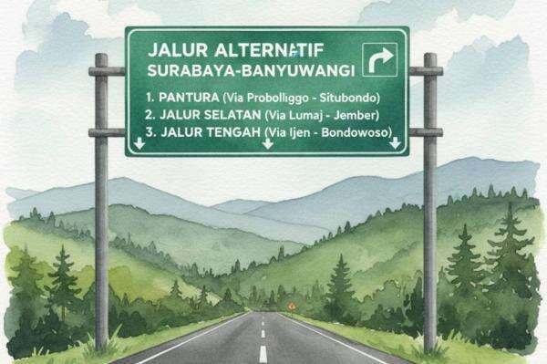 3 Jalur Alternatif Surabaya Banyuwangi Ini Tawarkan Pemandangan Keren Sepanjang Jalan!