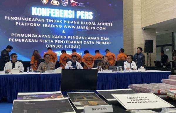 Polisi Ciduk Sindikat Pinjol Ilegal, Modus Ancam Sebarkan Foto Bugil Nasabah