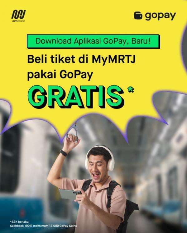 MRT Jakarta Perkenalkan Pembayaran Tiket Menggunakan GoPay