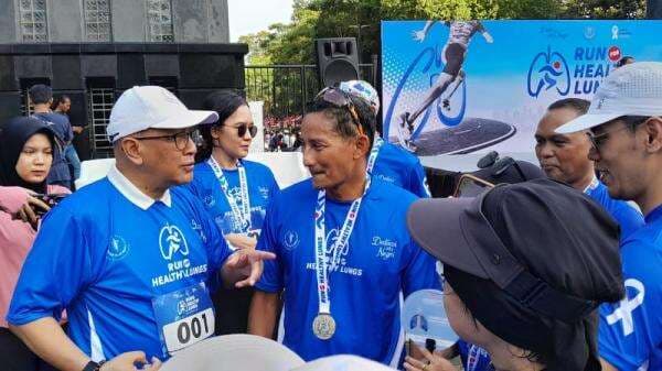 Sandiaga Uno Hadir di Gelaran “Run For Healthy Lungs”