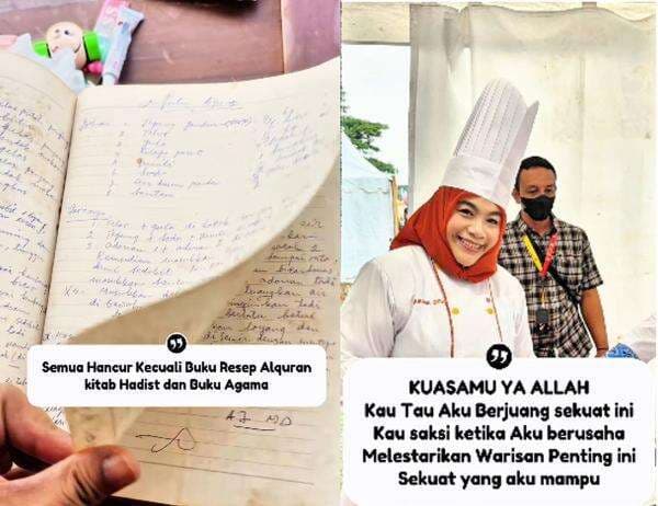 Viral Chef Sukmadewi Menangis Histeris, Resep Tulisan Tangan 5 Generasi Selamatdari Banjir Sumatera