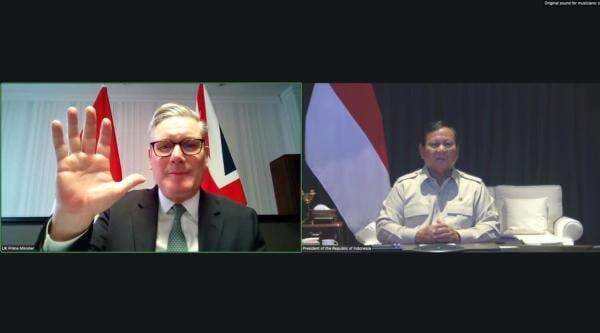 Prabowo Telekonferensi dengan PM Inggris Keir Starmer, Apa Saja yang Dibahas?