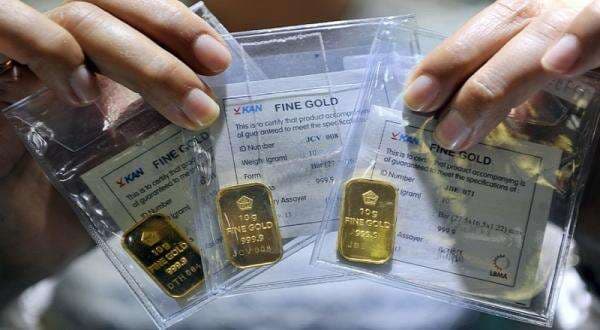 Harga Emas Antam Turun Rp7.000, Kini Dijual Rp2.341.000 per Gram