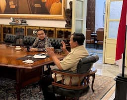 Prabowo Bertemu Dasco di Istana Bahas Pemulihan Bencana di Sumatera