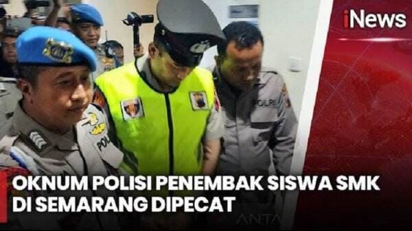 Aipda Robig Penembak Siswa SMK di Semarang Dipecat, Langsung Tertunduk