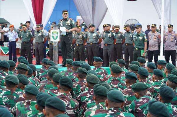 450 Prajurit TNI Batalyon 112/Darma Jaya Dikirim Jaga Perbatasan RI-PNG