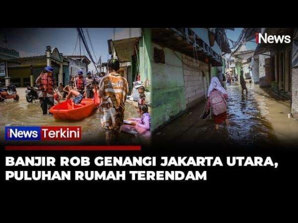 Belasan RT di Jakarta Utara dan Kepulauan Seribu Terendam Banjir Rob