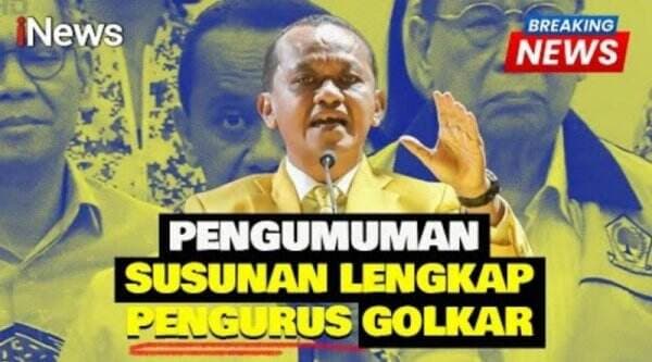 Bahlil Umumkan Susunan Lengkap 9 Waketum Partai Golkar 