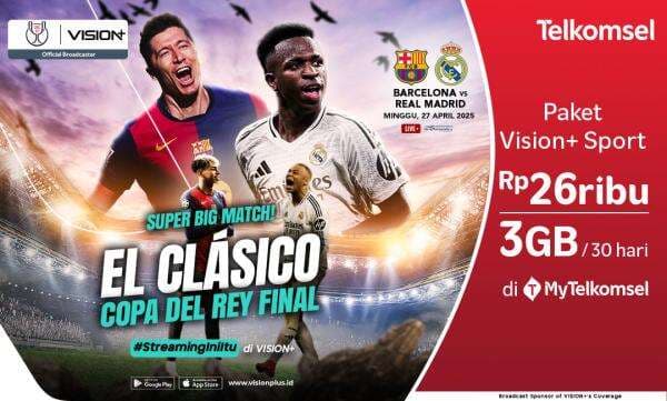 Jadwal Barcelona Vs Real Madrid di Final Copa del Rey Dini Hari Nanti
