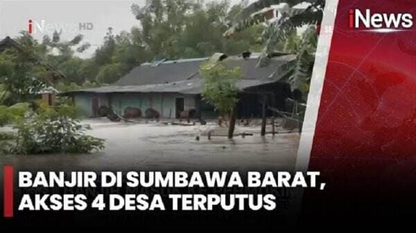 Banjir di Sumbawa Barat Putus Akses Jalan 4 Desa