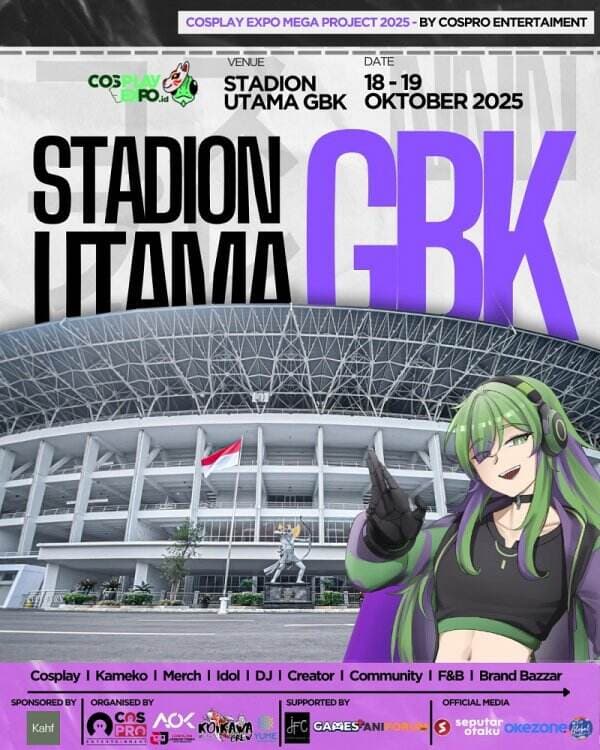 Cosplay Expo 2025 Siap Gebrak GBK, AdaCosplayer Internasional danPenampilan Idol Cosplay Expo 2025 Siap Gebrak GBK, AdaCosplayer Internasional danPenampilan Idol