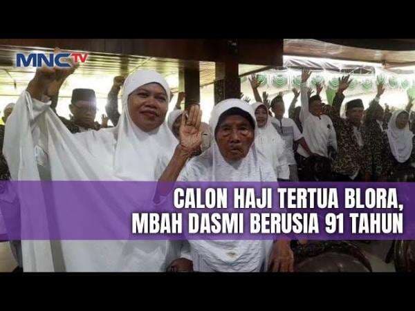 Mbah Dasmi Usia 91 Tahun Calon Haji Tertua Asal Blora, Semangat Ikuti Manasik Mbah Dasmi Usia 91 Tahun Calon Haji Tertua Asal Blora, Semangat Ikuti Manasik