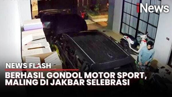 Viral Maling Joget Kegirangan usai Curi Motor Sport Rp70 Juta di Jakbar