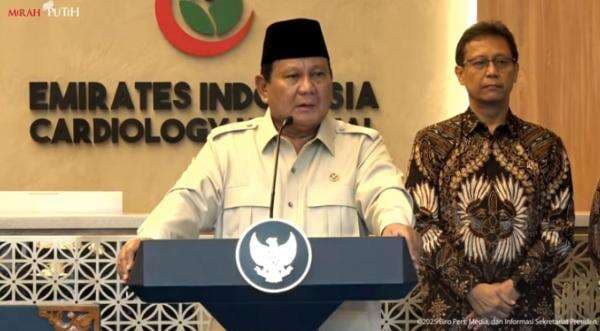 Prabowo Resmikan RS Kardiologi Emirates-Indonesia: Simbol Persahabatan Dua Bangsa