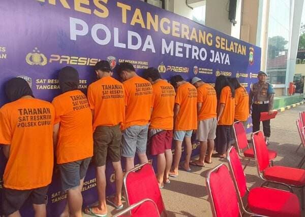 Terlibat Curanmor, Satpam di Tangerang Ditangkap Bersama 9 Komplotannya