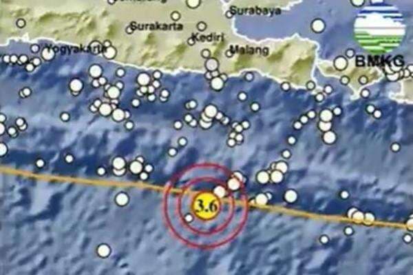 Gempa Hari Ini Magnitudo 3,6 Guncang Blitar Jatim
