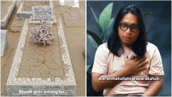 Memprihatinkan, Praz Teguh Perlihatkan Makam Ibu Tercinta Penuh Lumpur akibat Banjir Sumatera