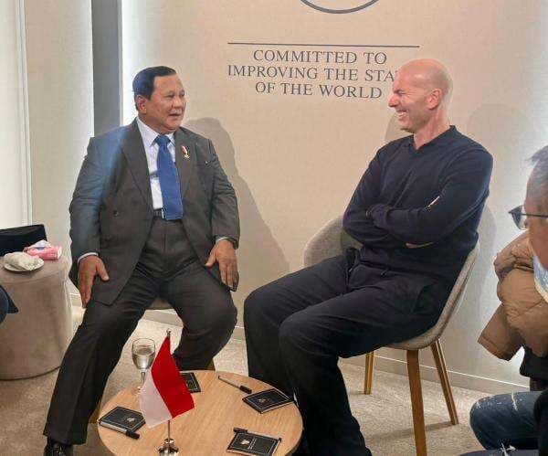 Pertemuan 45 Menit Prabowo dan Zidane Bahas Masa Depan Sepak Bola RI