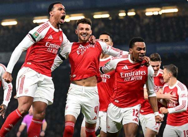 Hasil Chelsea vs Arsenal di Semifinal Piala Liga Inggris 2025-2026: Menang 3-2, The Gunners Selangkah ke Final!