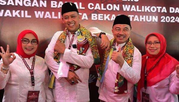 Unggul 0,73 dari Heri-Sholihin, Tri-Harris Raih Suara Terbanyak di Pilkada Kota Bekasi