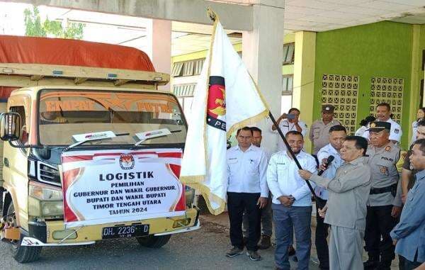 Logistik untuk Kecamatan Kota Kefamenanu Didistribusikan Sehari Sebelum Pencoblosan