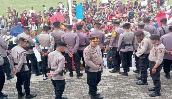 Polres TTU Kerahkan 126 Personel Amankan Unjuk Rasa Tolak Peralihan Cagar Alam Gunung Mutis