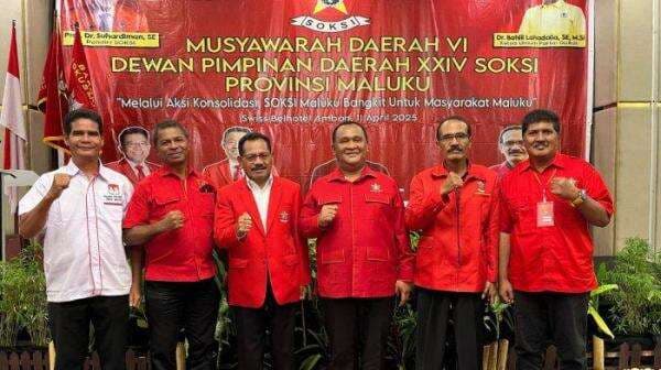 Boy Sangadji Terpilih Sebagai Ketua Soksi Maluku Boy Sangadji Terpilih Sebagai Ketua Soksi Maluku