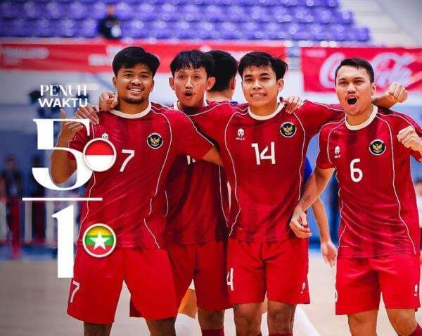 Hasil Timnas Futsal Indonesia vs Myanmar di SEA Games 2025: Garuda Menang Telak 5-1