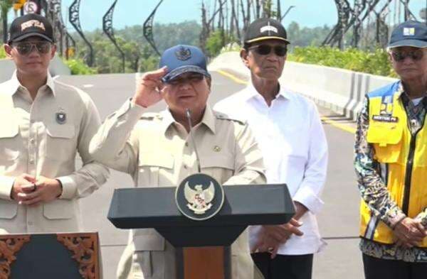 Prabowo Resmikan Jembatan Kabanaran, Hubungkan Kulon Progo dan Bantul