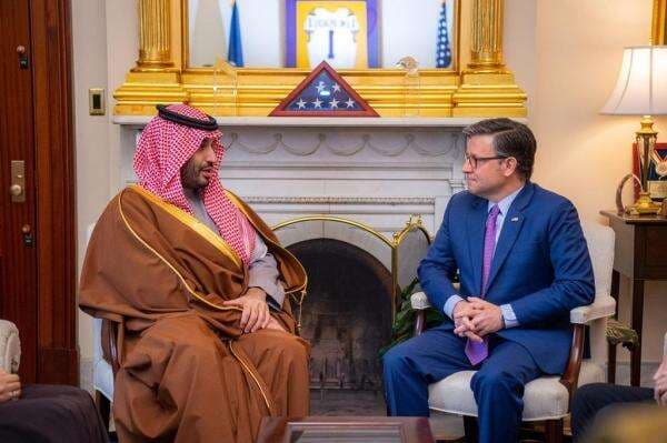 Putra Mahkota Saudi Pangeran MBS Bertemu Pimpinan DPR AS, Jajaki Kerja Sama Strategis