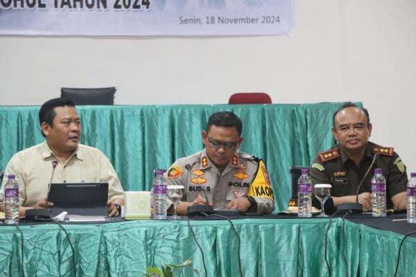 Rapat Koordinasi Pengamanan Debat Publik dan Kampanye Pilkada Rohul Berlangsung Lancar