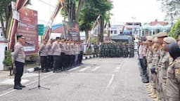 Pengamanan Rapat Umum Paslon No.mor 2 di Kuansing Berjalan Lancar