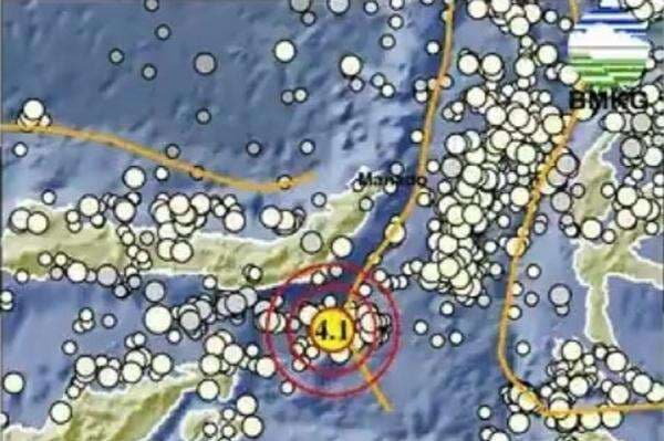 Gempa Terkini Magnitudo 4,1 Guncang Bolaang Uki Bolsel Gempa Terkini Magnitudo 4,1 Guncang Bolaang Uki Bolsel