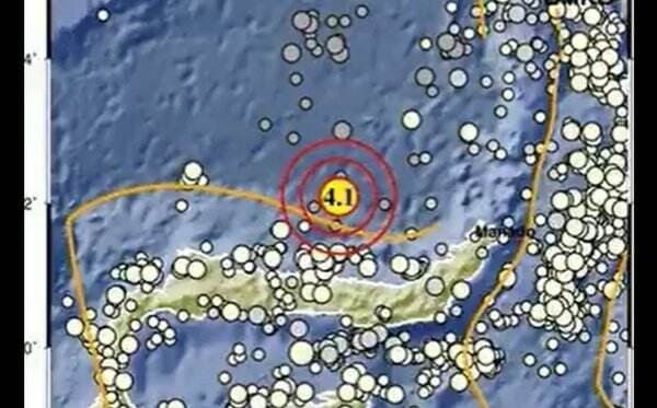  Gempa M4,1 Guncang Boroko Sulut