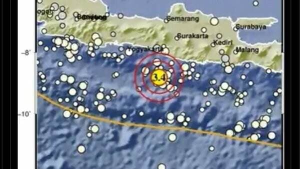 Gempa M3,4 Guncang Gunungkidul DIY