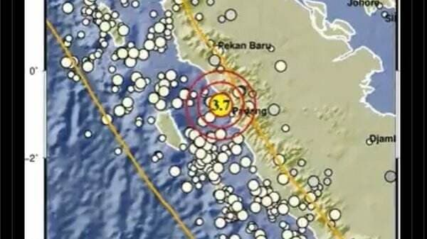 Gempa M3,7 Guncang Pariaman Sumbar